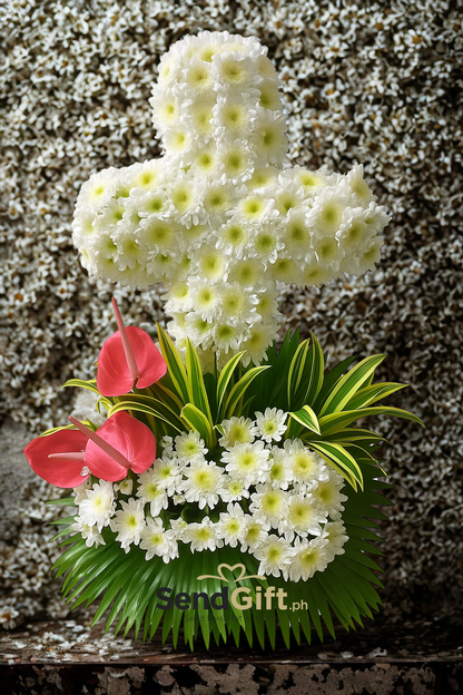 Eternal Peace Cross Arrangement (All Souls’ Day/ Undas Collection)