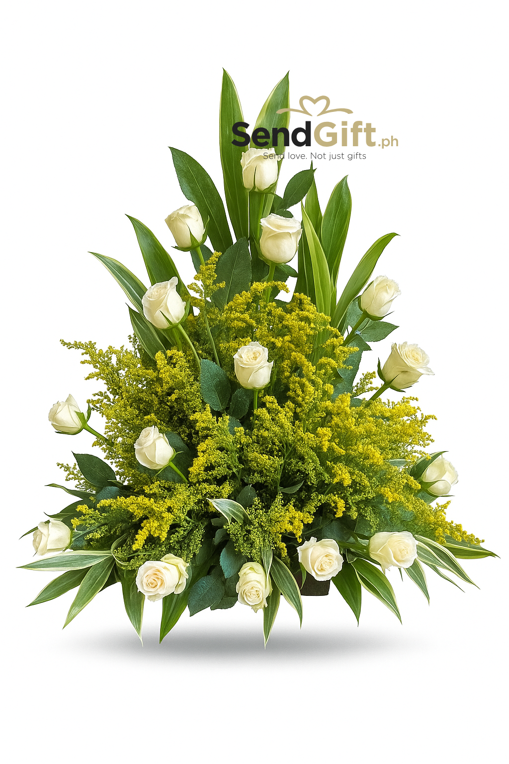 Eternal Peace White Rose Arrangement (All Souls’ Day/ Undas Collection)