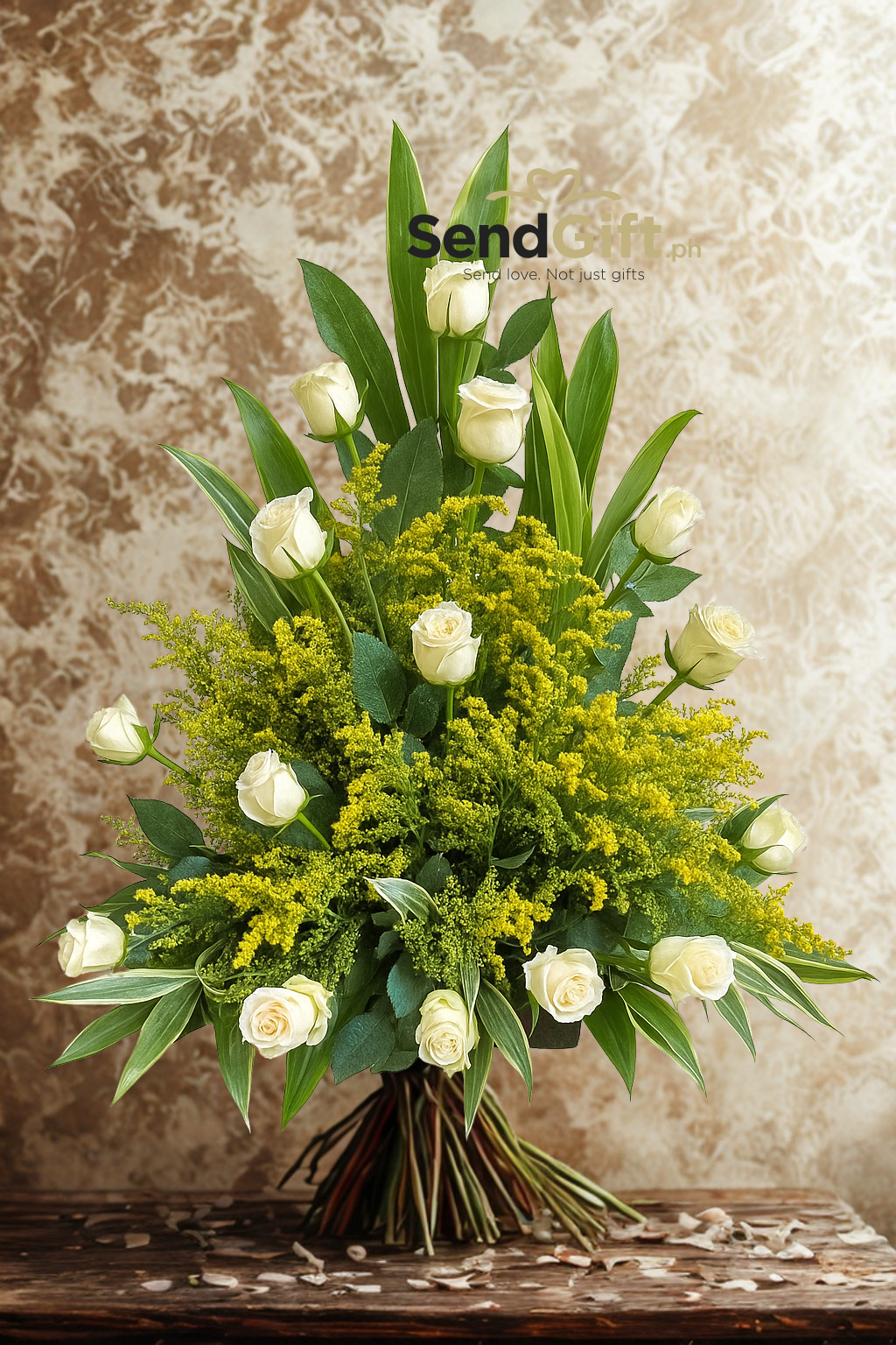 Eternal Peace White Rose Arrangement (All Souls’ Day/ Undas Collection)